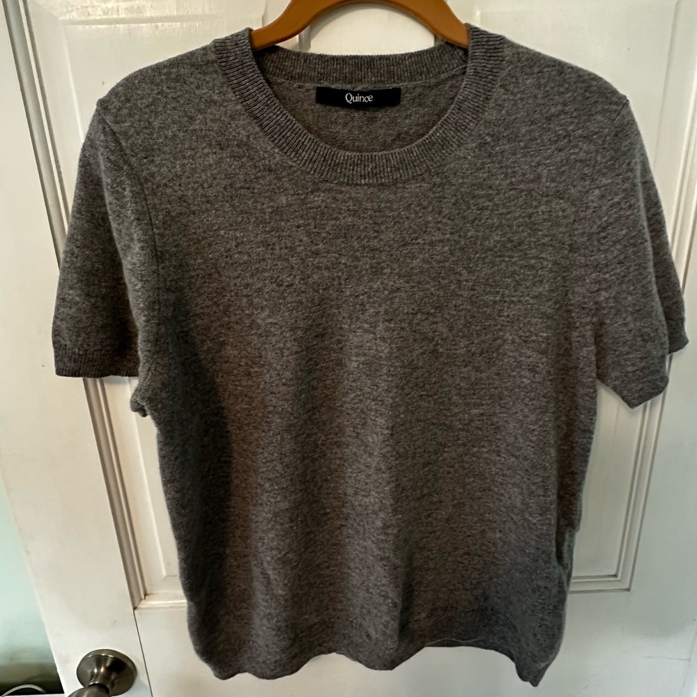 Quince Short Sleeve Cashmere Tee